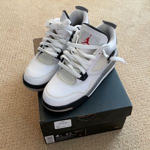 Air Jordan 4 Retro OG BG Cement size 4Y